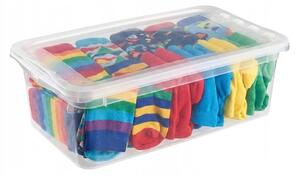Keeeper Úložný box s vekom (má 2 funkcie) BEA Clearbox 5,5L, 33 x 19 x 12 cm