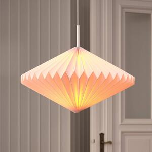 OSRAM závesné svietidlo Decor Paper Diamond, biele, papier, E27, Biela / opálová, Obývacia izba / jedáleň, Papier / lunolit / lunopal, Závesné svietidlo