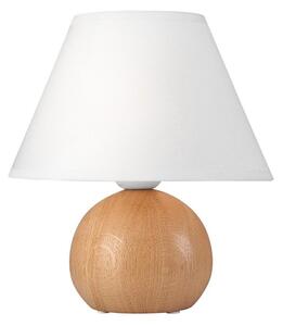 Stolná lampa JUTA 1xE27/60W/230V dub/biela
