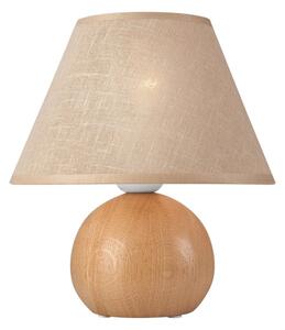 Stolná lampa JUTA 1xE27/60W/230V dub/béžová