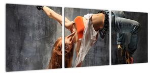 Street Dance tanečnice - obraz (Obraz 90x30cm)