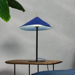 OSRAM stolová lampa Decor Flip, modrá, plsť, G9, nastaviteľná, Modrá, Obývacia izba / jedáleň, kov, Stojacie svietidlo