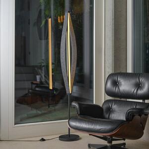 OSRAM LED stojacia lampa Decor Flat Felt, sivá, plsť, 3 000 K, Hliník / sivá / zinok, Obývacia izba / jedáleň, Hliník, Moderný
