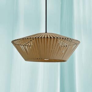OSRAM závesné svietidlo Decor Stripes Ø 40,5 cm, béžová, textil, E27, Krémová / jantárovo žltá, Obývacia izba / jedáleň, Textil / látka / hodváb, Závesné svietidlo