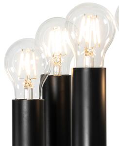 Stojacia lampa Art Deco čierna 12-svetlá - Tubi