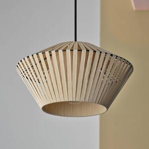 OSRAM závesné svietidlo Decor Stripes Ø 30,5 cm, béžová, textil, E27, Krémová / jantárovo žltá, Obývacia izba / jedáleň, Textil / látka / hodváb, Závesné svietidlo