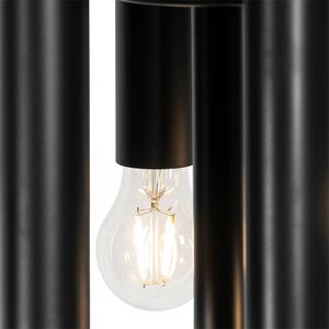Stojacia lampa Art Deco čierna 12-svetlá - Tubi