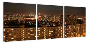 Nočné mesto - obraz (Obraz 90x30cm)