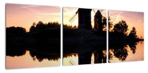 Fotka veterných mlynov - obraz (Obraz 90x30cm)