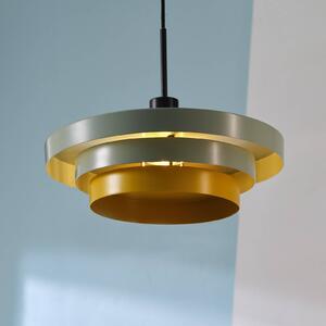 OSRAM závesné svietidlo Decor Layers, zelená/žltá, oceľ, E27, Zelená, Kuchyňa, kov, Moderný, Závesné svietidlo