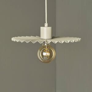 OSRAM závesné svietidlo Decor Plissee, béžové, oceľ, E27, Krémová / jantárovo žltá, Obývacia izba / jedáleň, kov, Moderný, Závesné svietidlo