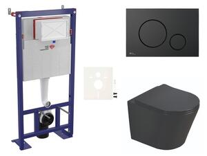 Cenovo zvýhodnený závesný WC set SAT do ľahkých stien / predstenová montáž + WC SAT Infinitio SIKOSSINB68