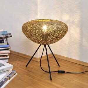 OSRAM stolová lampa Decor Paper Drop, Tripod., béžová, E27, Hnedá / hrdzavá, Obývacia izba / jedáleň, Papier / lunolit / lunopal, Vidiecky / Rustikálny, Stojacie svietidlo