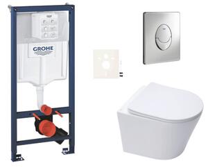 Závesný WC set do ľahkých stien / predstenová montáž SAT Infinitio SIKOGRSIN10SA