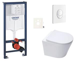 Závesný WC set do ľahkých stien / predstenová montáž SAT Infinitio SIKOGRSIN10SASH0