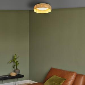 OSRAM stropné LED svetlo Decor Bamboo Paper, Ø 50 cm, bambus, Hnedá / hrdzavá, Obývacia izba / jedáleň, Bambus, Vidiecky / Rustikálny, Závesné svietidlo