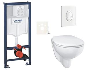 Závesný WC set do ľahkých stien / predstenová montáž GROHE Bau Ceramic SIKOGRSBAUSASH0