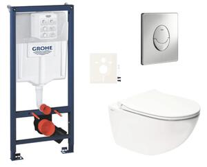 Závesný WC set do ľahkých stien / predstenová montáž SAT Infinitio SIKOGRSIN11SA