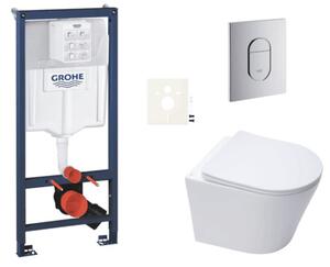 Závesný WC set do ľahkých stien / predstenová montáž SAT Infinitio SIKOGRSIN10A