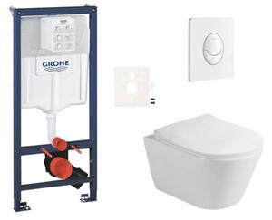 Závesný WC set do ľahkých stien / predstenová montáž Glacera Ava SIKOGRSAVASASH0