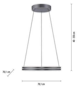 ZÁVESNÉ LED SVIETIDLO, 70.1/70.1/40-350 cm Neuhaus PURE - Interiérové svietidlá