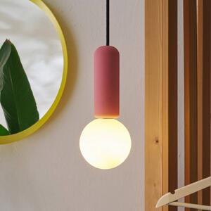 OSRAM závesné svietidlo Decor Concrete Mic, ružové, betón, G9, Fialová / ružová, Obývacia izba / jedáleň, Betón, Moderný, Závesné svietidlo