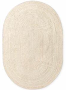 Hanse Home , Kusový koberec Jute Braided 106007 Ivory ovál, 160x230 ovál, béžová, chodba / predsieň
