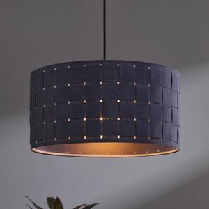 OSRAM závesné svietidlo Decor Felt Weaving, Ø 38 cm, sivá, plsť E27, Hliník / sivá / zinok, Obývacia izba / jedáleň, Textil / látka / hodváb, Závesné svietidlo