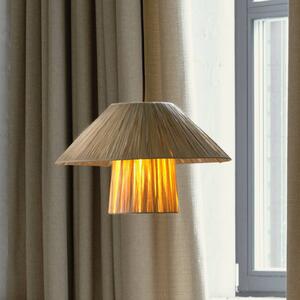 Závesné svietidlo OSRAM Decor Bamboo Paper Hut Ø 40 cm, bambus, E27, Hnedá / hrdzavá, Obývacia izba / jedáleň, Bambus, Vidiecky / Rustikálny, Závesné svietidlo