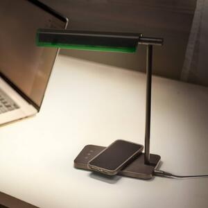 OSRAM stolová LED lampa Office Line Desk Roof čierna, stmievateľné, Čierna, Pracovňa / Kancelária, kov
