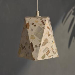 Závesné svietidlo OSRAM Decor Gleam Box, terrazzo, béžová, E27, Obývacia izba / jedáleň, Kameň, Závesné svietidlo
