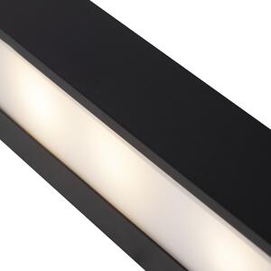Dizajnové predĺžené nástenné svietidlo čierne 35 cm - Houx