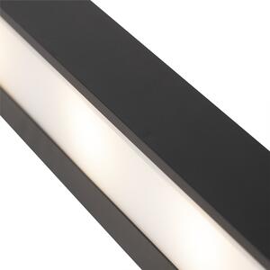 Dizajnové predĺžené nástenné svietidlo čierne 60 cm - Houx