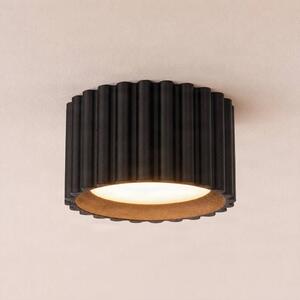 SOLLUX LIGHTING Stropné svietidlo Aura 1, čierne, 1-pl., Ø 10 cm, GX53, Čierna, Chodba, Hliník, Moderný, Závesné svietidlo