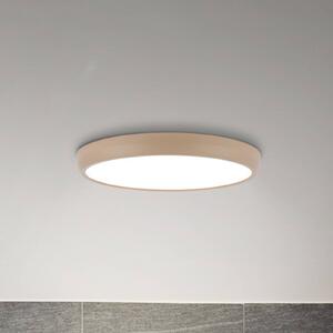 Briloner Stropné LED svetlo Navaro, béžová/biela, Ø 38 cm, 4 000 K, Krémová / jantárovo žltá, Chodba, kov, Moderný, Závesné svietidlo