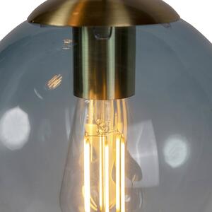 Inteligentná mosadzná lampa vrátane 3 WiFi ST64 s modrým sklom - Pallon