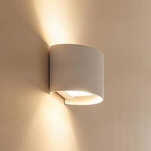 Arcchio Nástenné svietidlo Zuzana, okrúhle, biele, G9, šírka 13 cm, Biela / opálová, Obývacia izba / jedáleň, Hliník, Moderný, Nástenné svietidlo