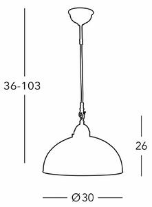 Kolarz závesné svietidlo Nonna Ø 30 cm Kvetina zlatá farba Okraj hladký, Biela / opálová, Obývacia izba / jedáleň, Sklo, Vidiecky / Rustikálny, Závesné svietidlo