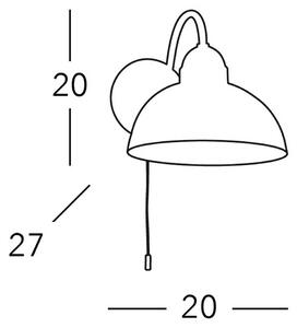 Kolarz nástenné svetlo Nonna Ø 20 cm Kvetina zlatá farba Vlnitý okraj, Biela / opálová, Obývacia izba / jedáleň, Sklo, Vidiecky / Rustikálny, Nástenné svietidlo