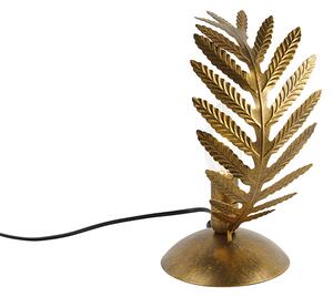Vintage stolná lampa malé zlato - Botanica