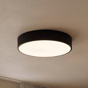 TEMAR LIGHTING Stropné svietidlo Cleo, Ø 40 cm, IP20, čierne, kov, E27, Čierna, Obývacia izba / jedáleň, Moderný, Závesné svietidlo