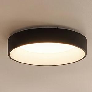 Arcchio LED stropné svietidlo Aleksi, Ø 45 cm, čierna, kov,, Čierna, Kuchyňa, kov, Moderný, Závesné svietidlo