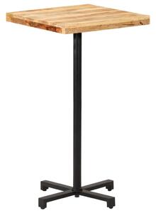 Barový stôl štvorcový 60x60x110 cm surové mangovníkové drevo