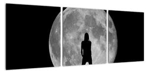 Silueta ženy, obraz (Obraz 90x30cm)