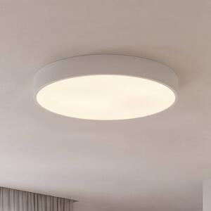 TEMAR LIGHTING Stropné svietidlo Cleo, Ø 60 cm, IP20, biele, kov, E27, Biela / opálová, Obývacia izba / jedáleň, Moderný, Závesné svietidlo