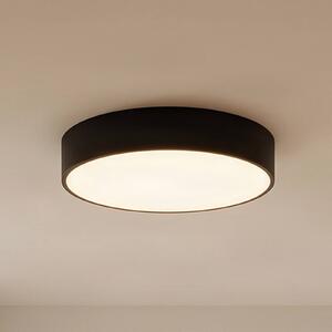 TEMAR LIGHTING Stropné svietidlo Cleo 400, čierne, senzor, IP20, Ø 40 cm, kov, Čierna, Obývacia izba / jedáleň, kov, Moderný, Závesné svietidlo