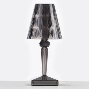 Kartell LED stolová lampa na batérie Batéria, 30 cm, dymovo sivá, IP54