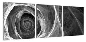 Abstraktné ruže, obrazy (Obraz 90x30cm)