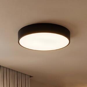 TEMAR LIGHTING Stropné svietidlo Cleo 400, IP54, Ø 40 cm čierne, Čierna, Obývacia izba / jedáleň, kov, Moderný, Závesné svietidlo