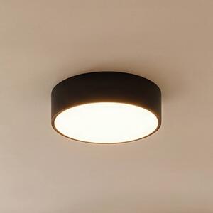 TEMAR LIGHTING Stropné svietidlo Cleo 300, IP54, Ø 30 cm čierne, Čierna, Obývacia izba / jedáleň, kov, Moderný, Závesné svietidlo